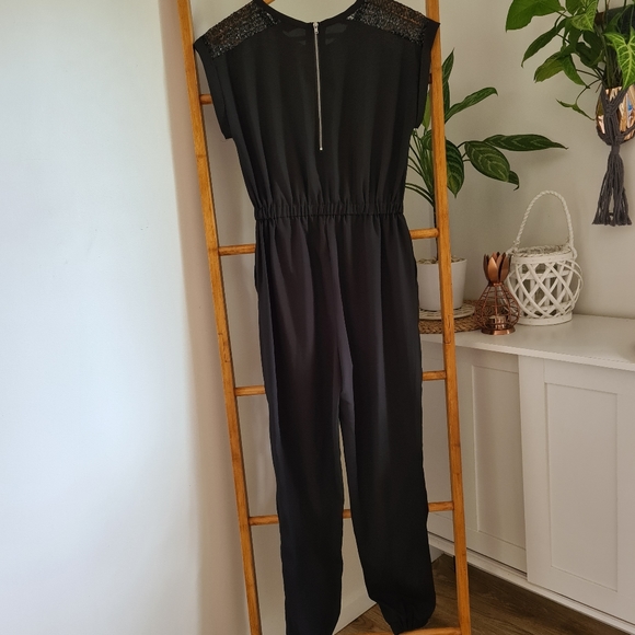 NEW LOOK 915 GENERATION Girls Teens Sequins Black Pant Jumpsuit To fit age 13 - Picture 9 of 13